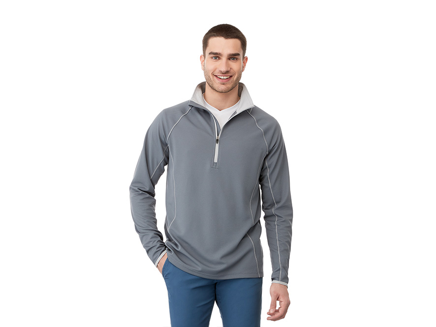 (M) Knew Knit Half Zip Trimark Sportswear Group