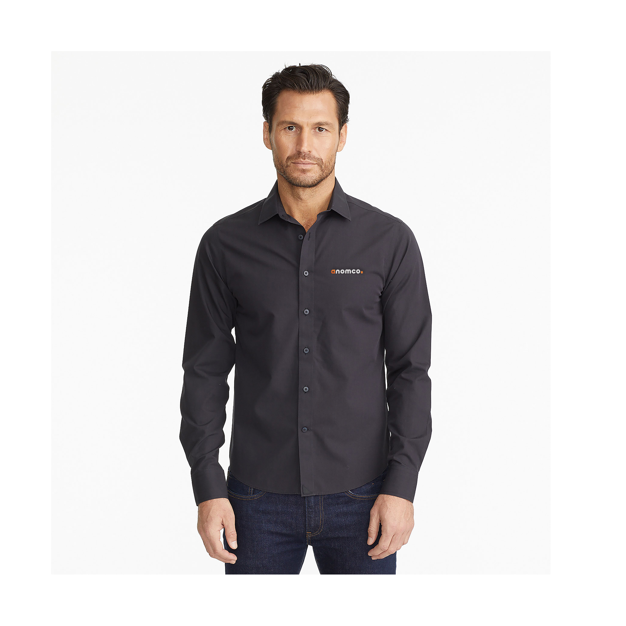 UNTUCKit Black Stone WF Long Sleeve Shirt-Men's | Trimark Sportswear