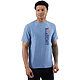 WELLABLE Men's Short Sleeve Tee Moonlight Blue Heather