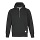 Roots73 CANMORE Eco Quarter Zip Hoody - Unisex Black