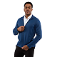 TELICA Brush Back Fleece Jacket - Men's River Blue BACK