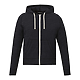 American Giant Lightweight Full Zip - Mens Black Heather Front