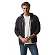 American Giant Lightweight Full Zip - Mens Black Heather