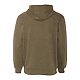 Berne Heritage Zippered Hooded Pullover Sweatshirt Olive BACK