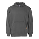 Berne Heritage Zippered Hooded Pullover Sweatshirt Graphite FRONT