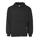 Berne Heritage Zippered Hooded Pullover Sweatshirt Black FRONT