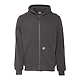 Berne Heritage Grid Fleece-Lined Zip Sweatshirt Graphite FRONT