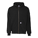 Berne Heritage Grid Fleece-Lined Zip Sweatshirt Black FRONT