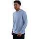 WELLABLE Men's Knit Hoodie Moonlight Blue Heather