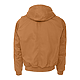 Berne Heartland Washed Duck Hooded Work Jacket Brown BACK