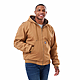 Berne Heartland Washed Duck Hooded Work Jacket Brown