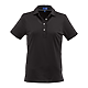 STITCH® Solid Pique Polo - Women's Black FRONT