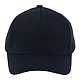 Recycled Cotton Twill 5 Panel Ballcap - Unisex Navy Front