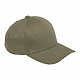 Recycled Cotton Twill 5 Panel Ballcap - Unisex Olive Right