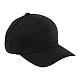 Recycled Cotton Twill 5 Panel Ballcap - Unisex Black Right