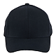 Recycled Cotton Twill 6 Panel Ballcap - Unisex Navy Front