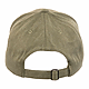 Recycled Cotton Twill 6 Panel Ballcap - Unisex Olive Back