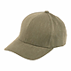 Recycled Cotton Twill 6 Panel Ballcap - Unisex Olive Left