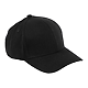 Recycled Cotton Twill 6 Panel Ballcap - Unisex Black Right