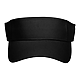 Recycled Cotton Twill Visor - Unisex Black Front