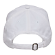 Recycled Cotton Twill 6 Panel Split Peak Ballcap White/Black Back
