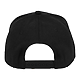 Recycled Cotton Canvas 5 Panel Ballcap - Unisex Black Back