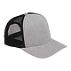 Recycled Cotton Canvas 5 Panel Mesh Back Ballcap Graphite/Black Right