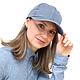 Recycled Cotton Washed 6 Panel Ballcap - Unisex Vintage Navy