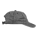 Recycled Cotton Washed 6 Panel Ballcap - Unisex Black Right
