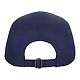 Recycled Cotton Ripstop 5 Panel Cap - Unisex Vintage Navy BACK