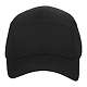 Recycled Cotton Ripstop 5 Panel Cap - Unisex Black