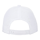 Recycled 6 Panel Perforated Back Ballcap - Unisex White BACK