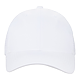 Recycled 6 Panel Perforated Back Ballcap - Unisex White