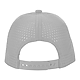 Recycled 6 Panel Perforated Back Ballcap - Unisex Silver BACK
