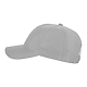 Recycled 6 Panel Perforated Back Ballcap - Unisex Silver LEFT