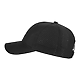 Recycled 6 Panel Perforated Back Ballcap - Unisex Black LEFT