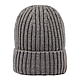 Wool Blend Beanie - Unisex Silver Front
