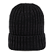 Wool Blend Beanie - Unisex Black Front