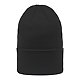 Recycled Knit Beanie - Unisex Black Front