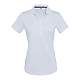 FootJoy Women's Solid Lisle Polo White Front