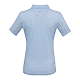 FootJoy Women's Short Sleeve Speckle Print Polo Solace Blue Back