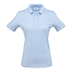 FootJoy Women's Short Sleeve Speckle Print Polo Solace Blue Front