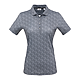 FootJoy Women's Short Sleeve Speckle Print Polo Black Front