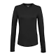 DARA LS Tech Tee - Women's Black FRONT