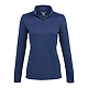 DARA Knit Quarter Zip - Women's Vintage Navy FRONT