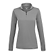 DARA Knit Quarter Zip - Women's Quarry FRONT