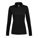 DARA Knit Quarter Zip - Women's Black FRONT