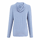 WELLABLE Women's Knit Hoodie Moonlight Blue Heather Back