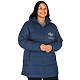 GENEVA Eco Long Packable Insulated Jacket-Womens River Blue