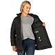 GENEVA Eco Long Packable Insulated Jacket-Womens Black